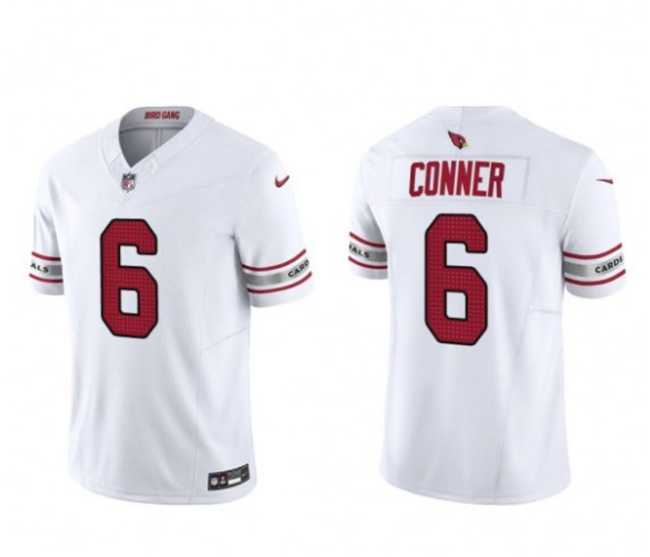 Men & Women & Youth Arizona Cardinals #6 James Conner White 2023 F.U.S.E. Vapor Untouchable F.U.S.E. Limited Football Stitched Jersey